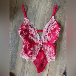 Victoria’s‎ Secret Red Lace Bodysuit